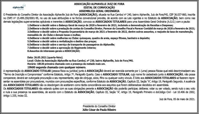 Associação Alphaville Juiz de Fora 4 1 ALPHA2X6