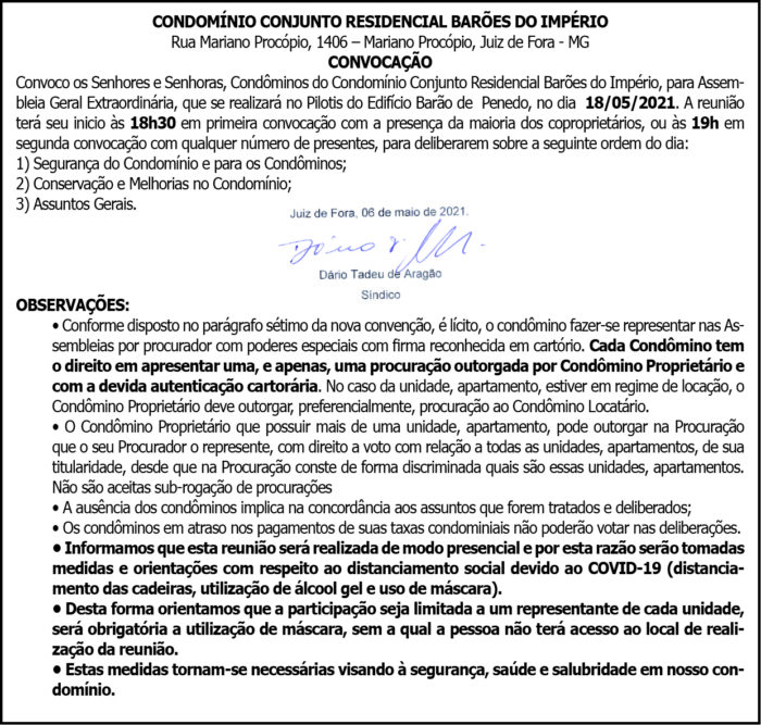 Cond. Conjunto Residencial Barões do Império 4 1 IMPERIO