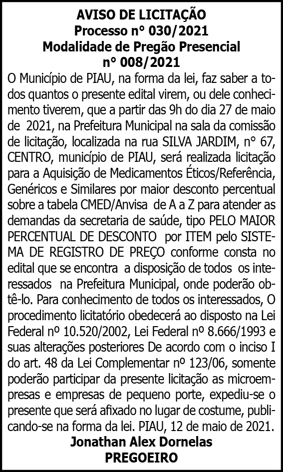 Município de Piau 4 1 PIAU 030
