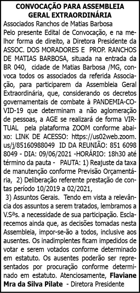 Associados Ranchos de Matias Barbosa 4 1 RANCHOS