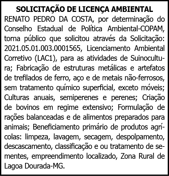 Solicitação de Licença Ambiental 4 1 RENATO