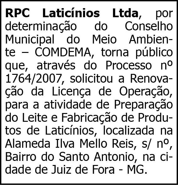 RPC Laticínios Ltda - Licitação 4 1 RPC