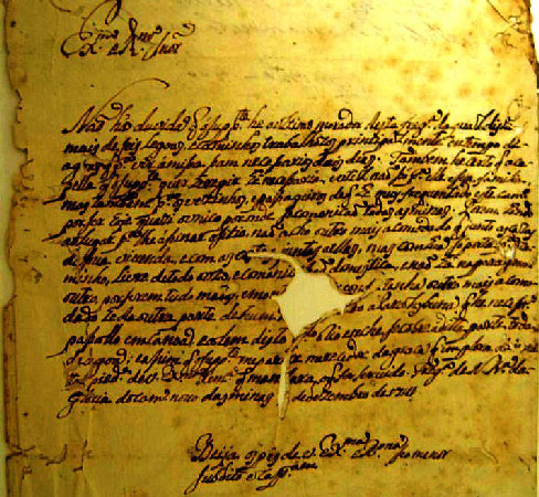 01 Santantonio Carta de Antonio Vidal Capela do Morro da Boiada de 1741