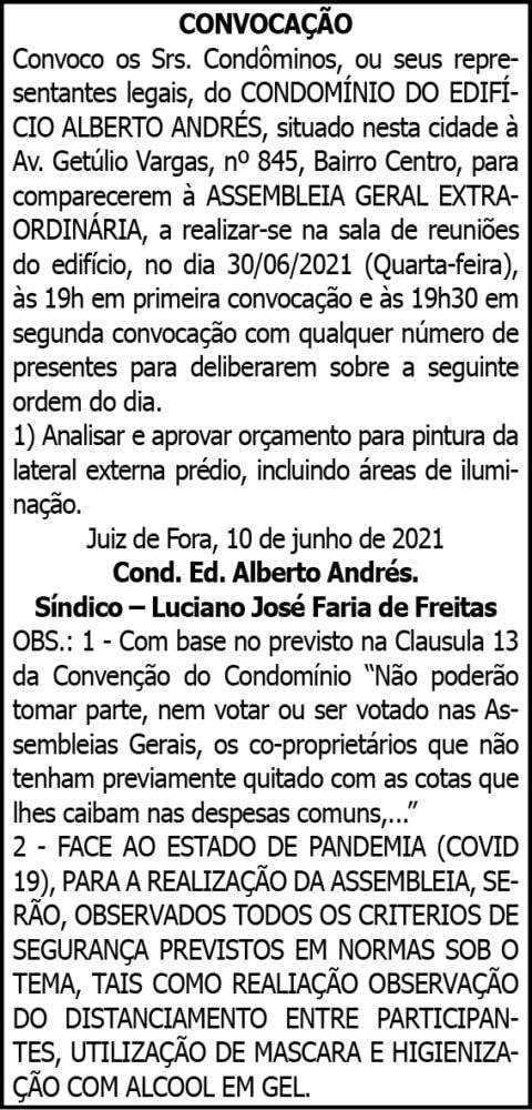 Edital de Convocação 4 1 ANDRES