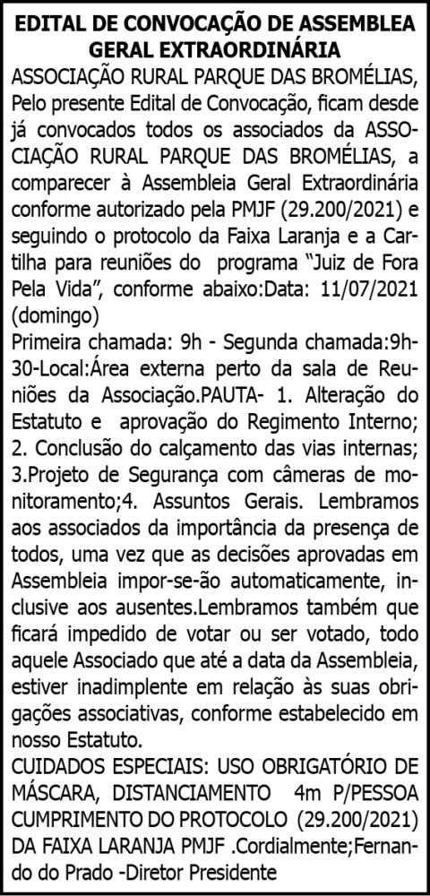 Edital de Convocação 4 1 BROMELIAS