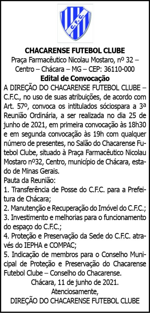 Chacarense Futebol Clube 4 1 CHACARA