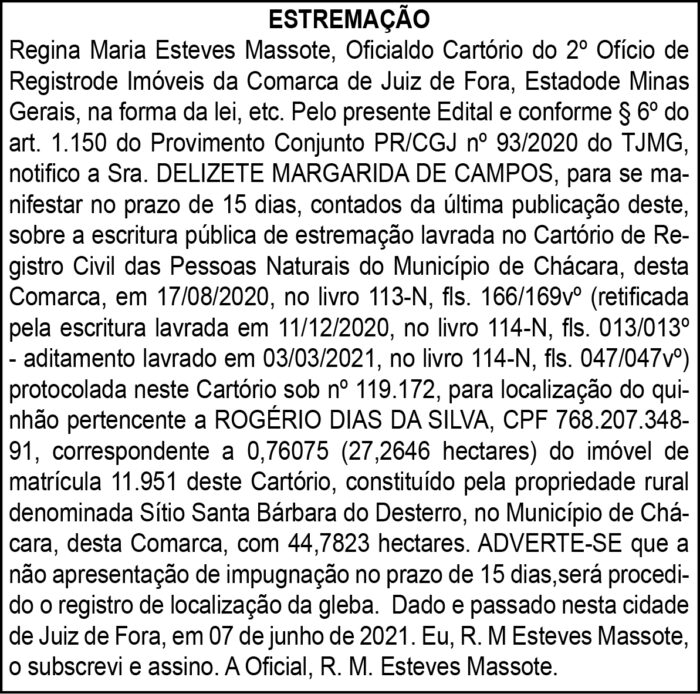 Estremação 4 1 DELIZETE