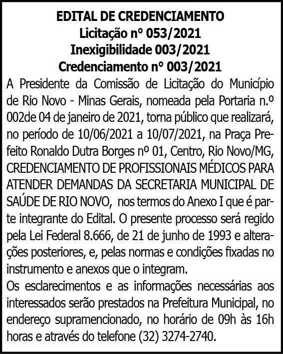 Edital de Credenciamento 4 1 RIO NOVO 053