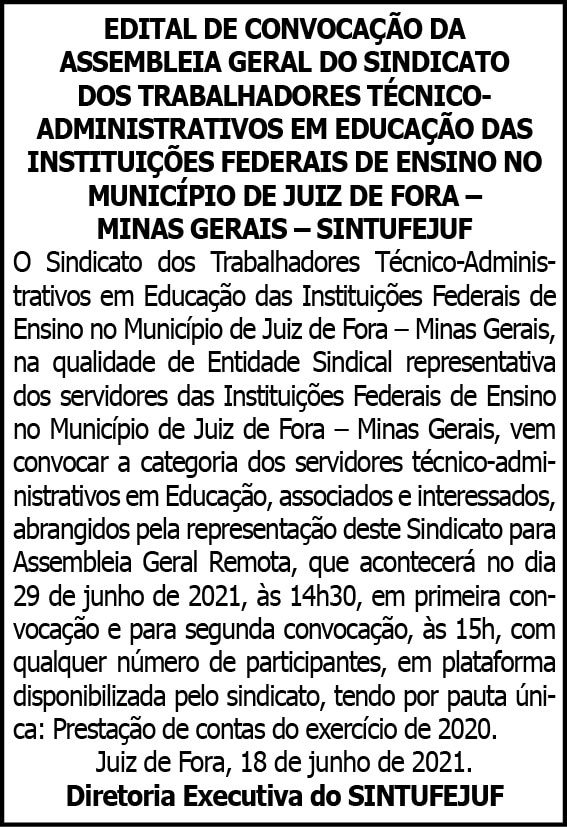 Sintufejuf - Assembleia Geral 4 1 SINTUFEJUF