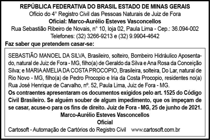 Aviso de Casamento 4 AVIS0 SEBASTIAO