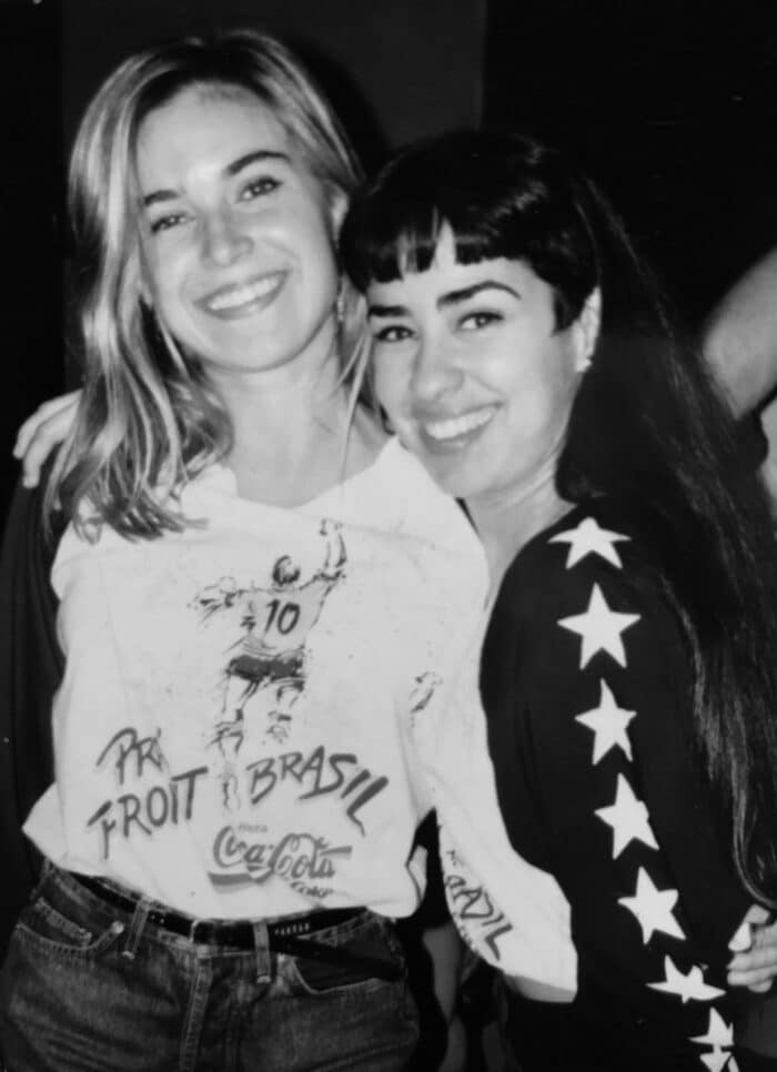 Juliana Costa e Marise Linhares em 1994  