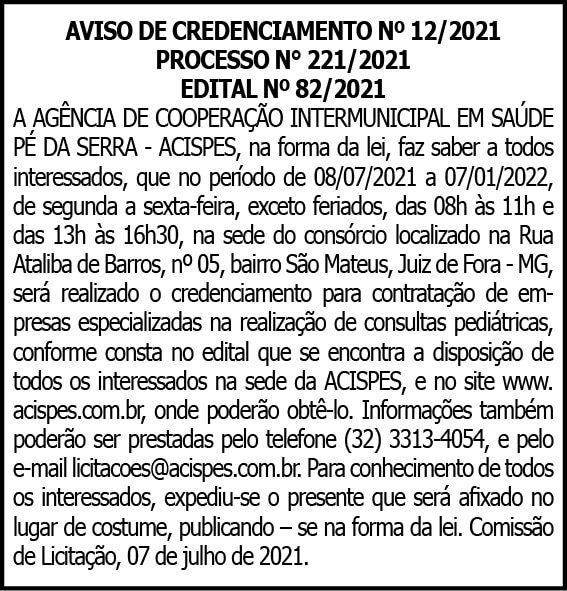 Acispes - Aviso de Credenciamento 4 1 ACISPES 12