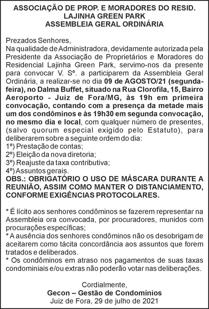 Assembleia Geral 4 1 LAJINHA