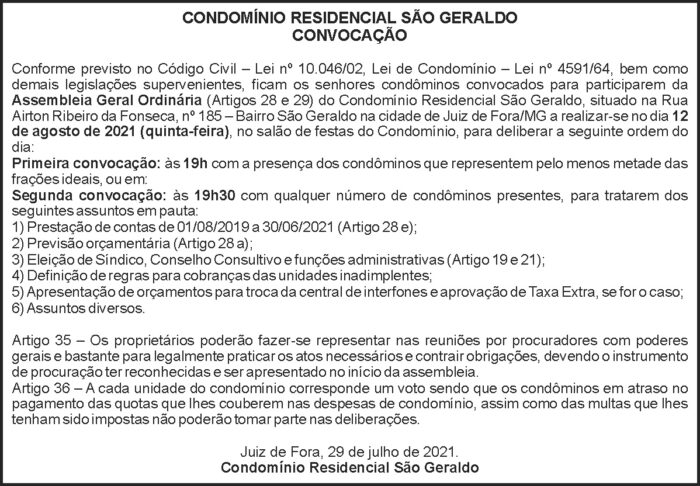 1 SAO GERALDO