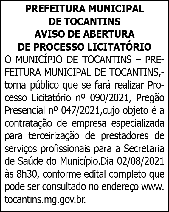 1 TOCANTINS 090