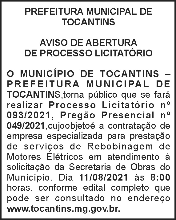 1 TOCANTINS 093