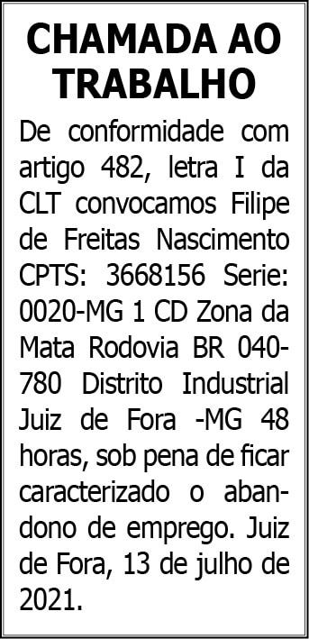 Chamada ao Trabalho 4 COM FILIPE