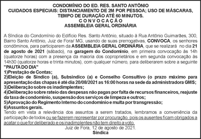 Cond. do Ed. Res. Santo Antônio 4 1 ANTONIO
