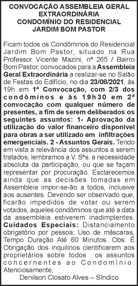 Cond. Residencial Bom Pastor 4 1 BOM PASTOR