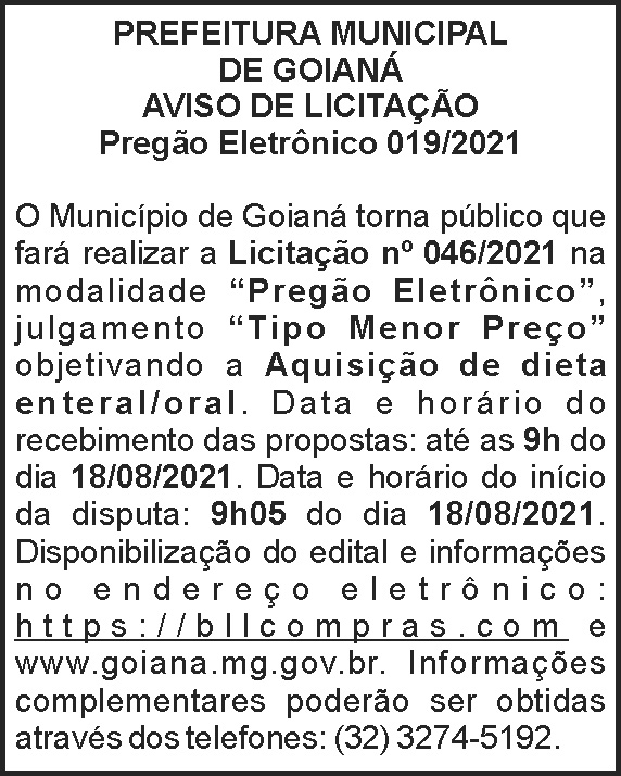 Prefeitura Municipal de Goianá 4 1 GOIANA 019