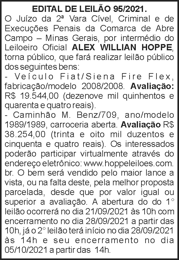 Edital de leilão - Abre Campo 4 1 LEILAO 95 2