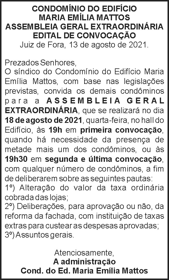 Condomínio do Edifício Maria Emília Mattos 4 1 MARIA EMILIA