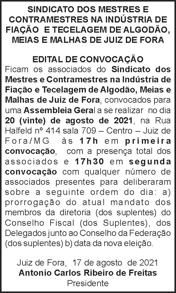 Edital de Convocação 4 1 MESTRES