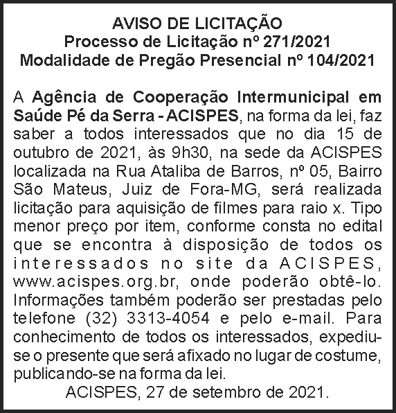 Edital de licitação - Acispes 4 1 ACISPES 271