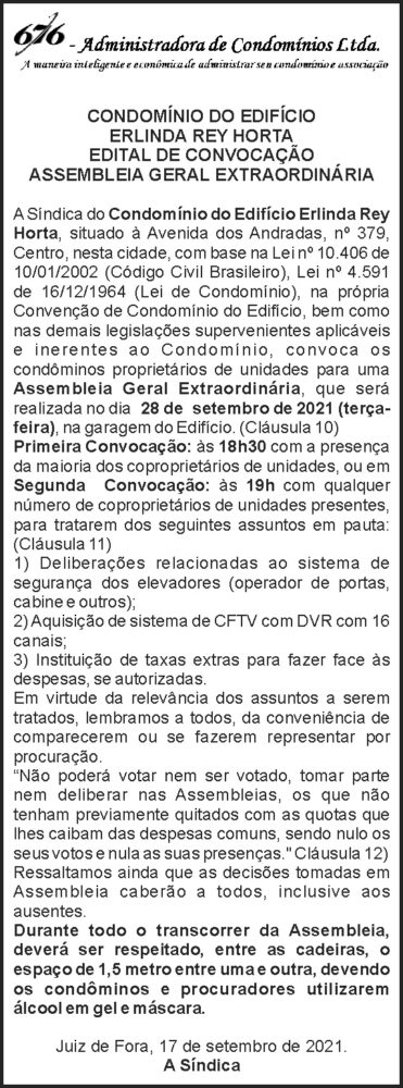 Edital de convocação - Erlinda Rey Horta 4 1 REY HORTA