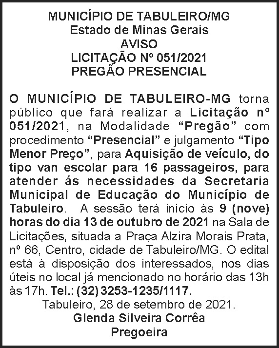 Edital de licitação - Tabuleiro 4 1 TABULEIRO 051