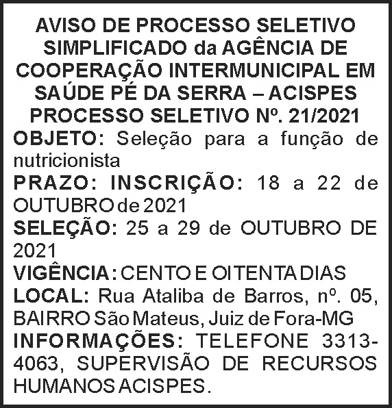 Edital - Acispes 4 1 ACISPES 21