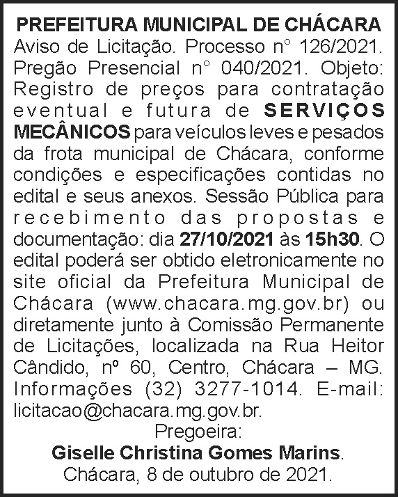 Edital - serviços mecânicos 4 1 CHACARA 126
