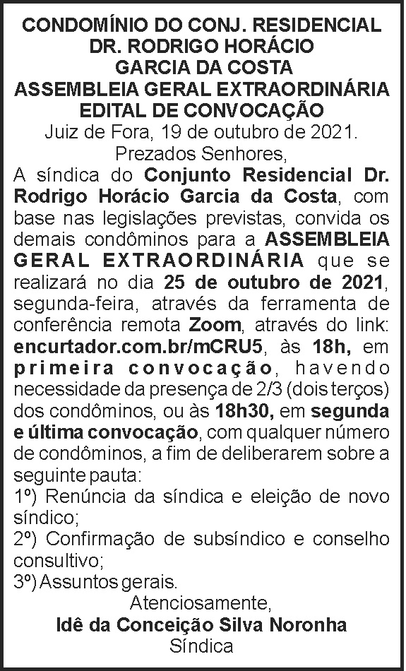Cond. Residencial Dr. Rodrigo Horácio 4 1 GARCIA
