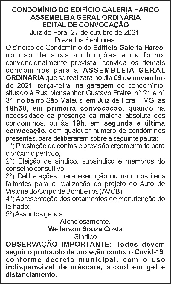Edital - Assembleia Geral 4 1 HARCO