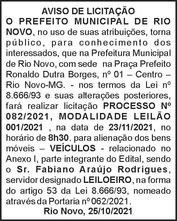 Edital - Rio Novo 4 1 RIO NOVO 083