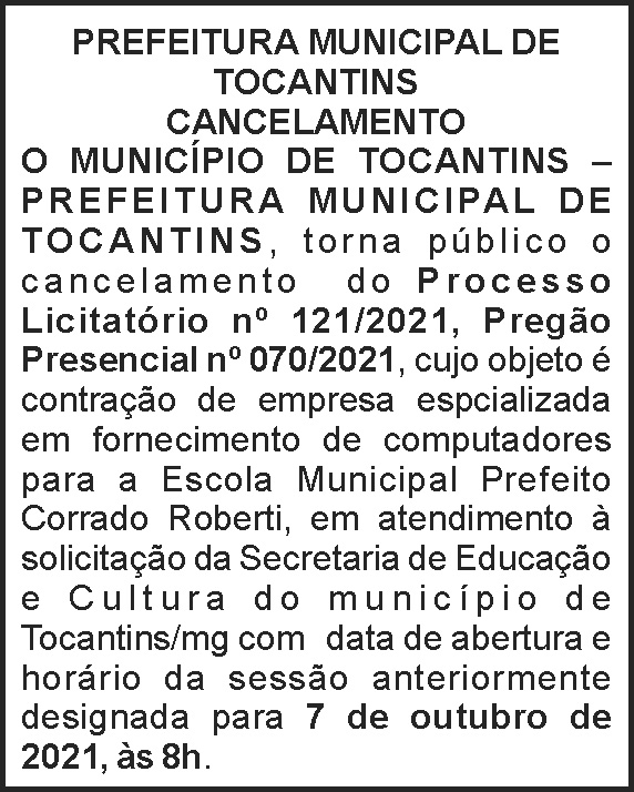 1 TOCANTINS 121