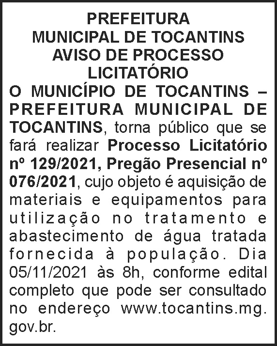 1 TOCANTINS 129