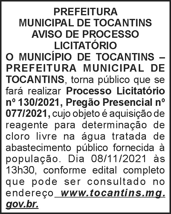 1 TOCANTINS 130