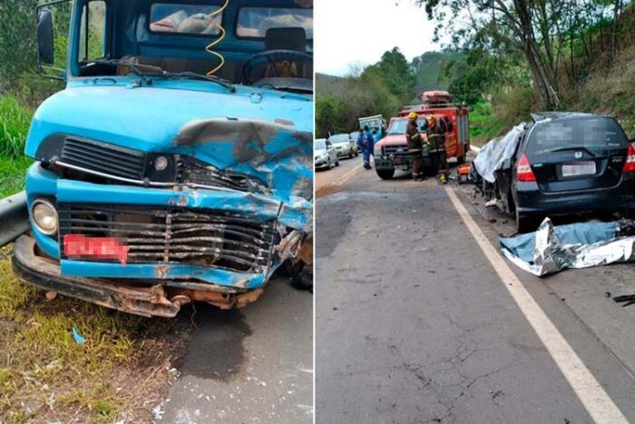 Duas pessoas morrem em colisão entre carro e caminhão na BR-267 1 WhatsApp Image 2021 10 06 at 18.24.56
