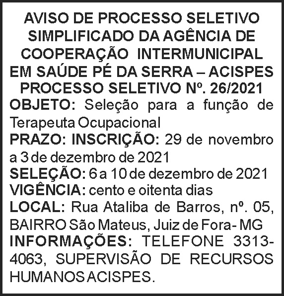Processo seletivo - Acispes 4 1 ACISPES 26
