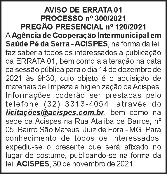 Acispes - Aviso de errata 4 1 ACISPES 300 1