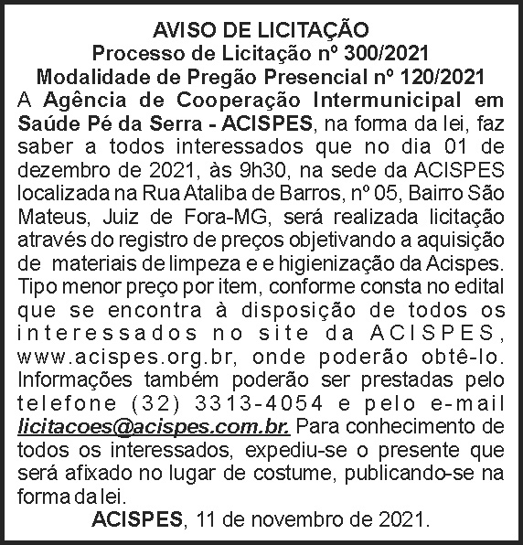 Acispes - pregão eletrônico 4 1 ACISPES 300