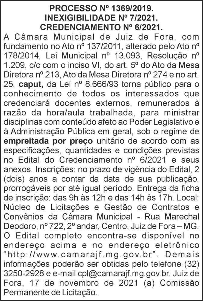 Credenciamento - Câmara JF 4 1 CMJF