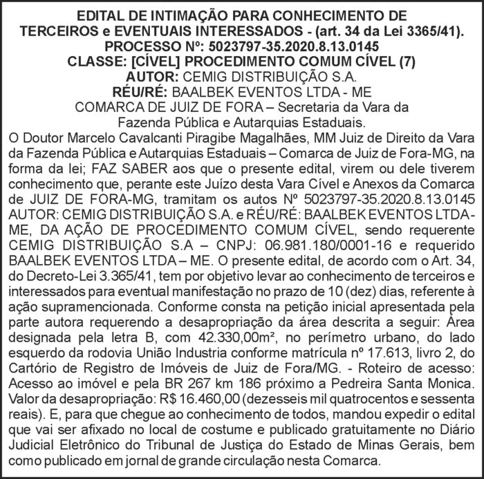 Edital de intimação - Cemig 4 1 IVAN