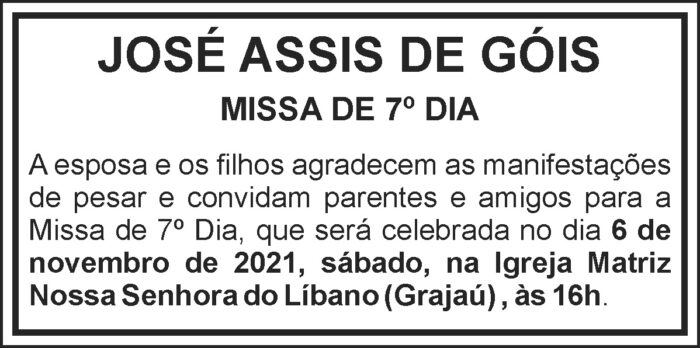 Missa de sétimo dia - José Assis 4 1 JOSE ASSIS