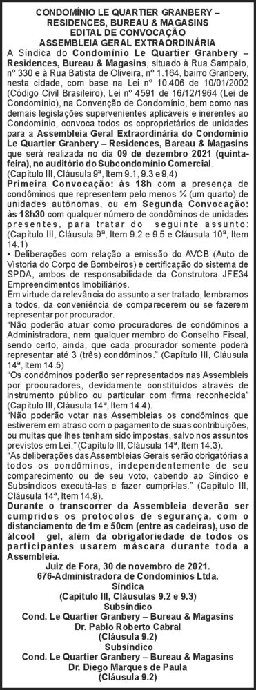 Condomínio Le Qartier Granbery 4 1 LE QUARTIER