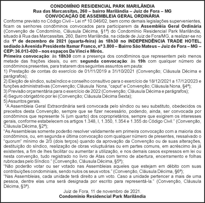 Edital - Condominio Park Marilândia 4 1 MARI