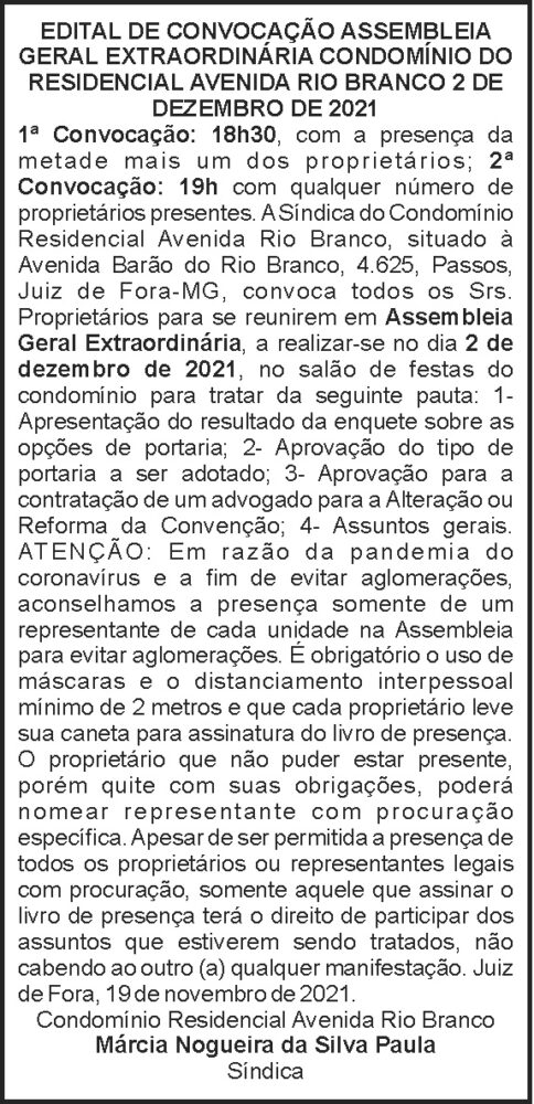Edital de convocação - Rio Branco 4 1 RIO BRANCO