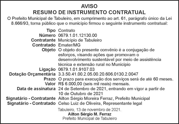 Município de Tabuleiro 4 1 TABULEIRO
