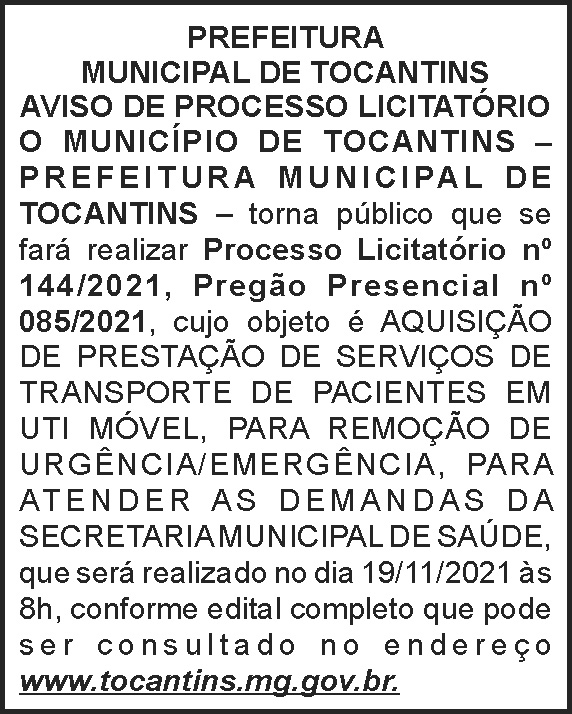 1 TOCANTINS 144